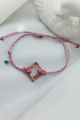 Vaoov Pembe Swarovski Taşlı Nazar Bileklik thumbnail 1