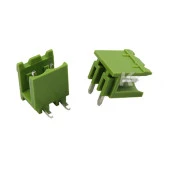 2 Pin Geçmeli Klemens 90' Erkek 5.08mm Yeşil - 1