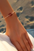 Swarovski Taşlı Gümüş Bileklik - 1