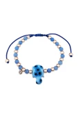 Murano Camı Mavi Kaplumbağa Bileklik thumbnail 2