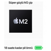 Macbook Air M2 8 GB 256 GB SSD 13.6" MLY33TU/A Gece Yarısı - 4