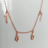 Vaoov 925 Ayar Gümüş Dört Rakamlı Zincir Bileklik thumbnail 5