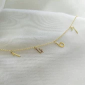 Vaoov 925 Ayar Gümüş Dört Rakamlı Zincir Bileklik thumbnail 3