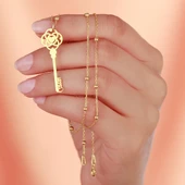 Top Zincirli İsimli Anahtar Kolye thumbnail 2