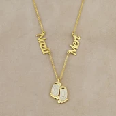 Vaoov 925 Ayar Gümüş Kişiye Özel İsimli Ayak İzi Kolye thumbnail 2