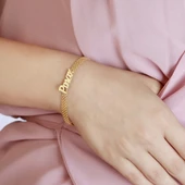 Zincir Örme Retro Bileklik thumbnail 4