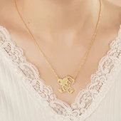 Gümüş İsimli Panda Kolye thumbnail 1