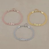 Zincir Örme Retro Bileklik thumbnail 5