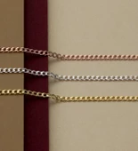 Vaoov 925 Ayar Gümüş Zincir Kolye thumbnail 3