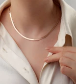 Vaoov 925 Ayar Gümüş İtalyan Yılan Zincir thumbnail 1