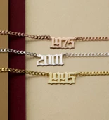 Vaoov 925 Ayar Gümüş Tarihli Kalın Zincir Kolye thumbnail 4