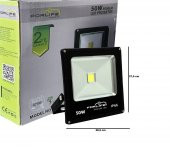 50W GÜNIŞIĞI RENGİ Led Projektör park bahçe çevre site bina tabela dış mekan led lamba ledli projektör - 2