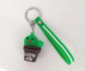 Sevimli Kaktüs Silikon Anahtarlık Çanta Süsü Oyuncak 12251 thumbnail 1