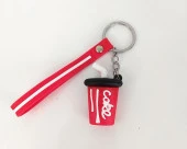 İçecek Kola Bardak Silikon Anahtarlık Çanta Süsü Oyuncak - 2