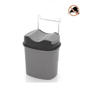 Geseus Mutfak Dolap İçi Askılı Geçmeli Pratik Kapak Çöp Kovası 5,5 LT-SF007 - 2