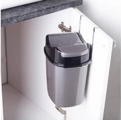 Geseus Mutfak Dolap İçi Askılı Geçmeli Pratik Kapak Çöp Kovası 5,5 LT-SF007 - 1