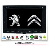 Peugeot Partner Android Multimedya Sistemi 7 İnç (2008-2019) 2 GB Ram 16 GB Hafıza 4 Çekirdek Navigatör - 1