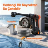 Kraft Hart Çift Akülü Şarjlı Yüksek Basınçlı Oto Araba Bahçe Yıkama Sulama ve Temizleme Tabancası Makinesi thumbnail 4