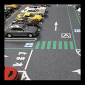 1:64 Ölçek Metal Araçlar Için Otopark Zemini (55X80CM) - 8