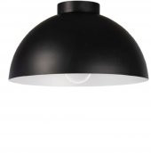 MYLİGHTS  40 CM PLOFONYER TAVAN AVİZE METAL AVİZE 40 CM  SİYAH İÇİ BEYAZ - 1