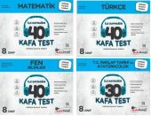 Kafadengi 2024 8. Sınıf Lgs Matematik + Türkçe +Fen + İnkılap Kafa Test Seti 4 Kitap - 1