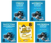 Kafadengi 2024 8. Sınıf Lgs Matematik + Türkçe + Fen + Paragraf + İnkılap Kafası Soru Seti 5 Kitap - 1