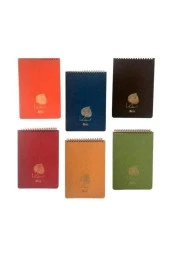 Keskin Color Bloknot A5 80 Yaprak Kareli Spiralli Linden Bloknot (Karışık Renk 1 Adet) - 1