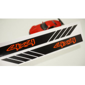 4X4 Off Road Arazi Aracı Yan Aynalar Selefon Kaplama Sticker Seti - 2