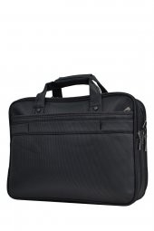 Elatae Lüks Kumaş Çok Gözlü Laptop & Evrak Çantası Siyah 71439 thumbnail 6