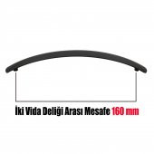 Mat Siyah Çekmece Kulp 160 mm (VİDA DAHİL) - 4