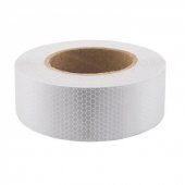 Fosforlu Bant 5cm Beyaz Petekli 5 cm x 25 Metre - 1