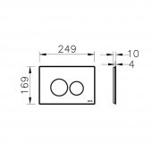 VitrA Origin Mekanik Kumanda Paneli Siyah Cam 740-1601 - 2