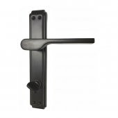 Hira Eda Gül Alüminyum Kapı Kolu Mat Siyah Wc - 2