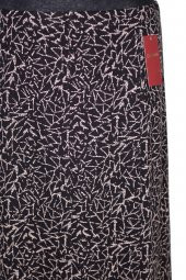 Hesna Kadın Ecem Büyük Beden 8 Parça Örümcek Desenli Siyah Etek - 2