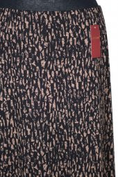 Hesna Kadın Ecem Büyük Beden 8 Parça Kırık Cam Desen Siyah Etek - 2