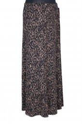 Hesna Kadın Ecem Büyük Beden 8 Parça Kırık Cam Desen Siyah Etek - 3