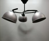 MYLİGHTS  GRİ BAŞLIKLI METAL AVİZE  ÜÇLÜ AVİZE - 1