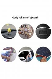 5 Metre 10mm Çift Taraflı Slikon Bant Ultra Süper Güçlü Dayanıklı Şeffaf Bant - 2