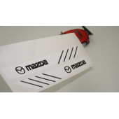 Mazda Yan Aynalar Selefon Kaplama Sticker Seti - 2