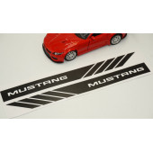Mustang Yan Aynalar Selefon Kaplama Sticker Seti - 4