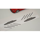 Mini John Cooper Works Yan Aynalar Selefon Kaplama Sticker Seti - 4