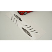 Mini John Cooper Works Yan Aynalar Selefon Kaplama Sticker Seti - 5