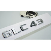 DK Tuning GLC 43 Bagaj Krom ABS 3M 3D Yazı Logo Benz İle Uyumlu - 1