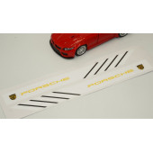 Porsche Yan Aynalar Selefon Kaplama Sticker Seti - 4