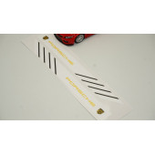 Porsche Yan Aynalar Selefon Kaplama Sticker Seti - 5