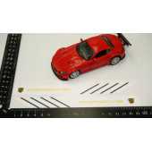 Porsche Yan Aynalar Selefon Kaplama Sticker Seti - 6