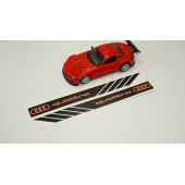 Audi Quattro Yan Aynalar Selefon Kaplama Sticker Seti - 3