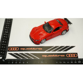 Audi Quattro Yan Aynalar Selefon Kaplama Sticker Seti - 6