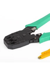 Vcom 8p + 6p + 4p Kablo Sıkma Pensesi RJ45 - RJ11 Jack Çakma Ağ Pensesi - 1