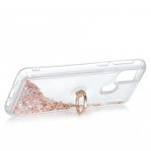 Samsung Galaxy M31 Kılıf Milce Simli Sıvılı Yüzüklü Kapak - 7